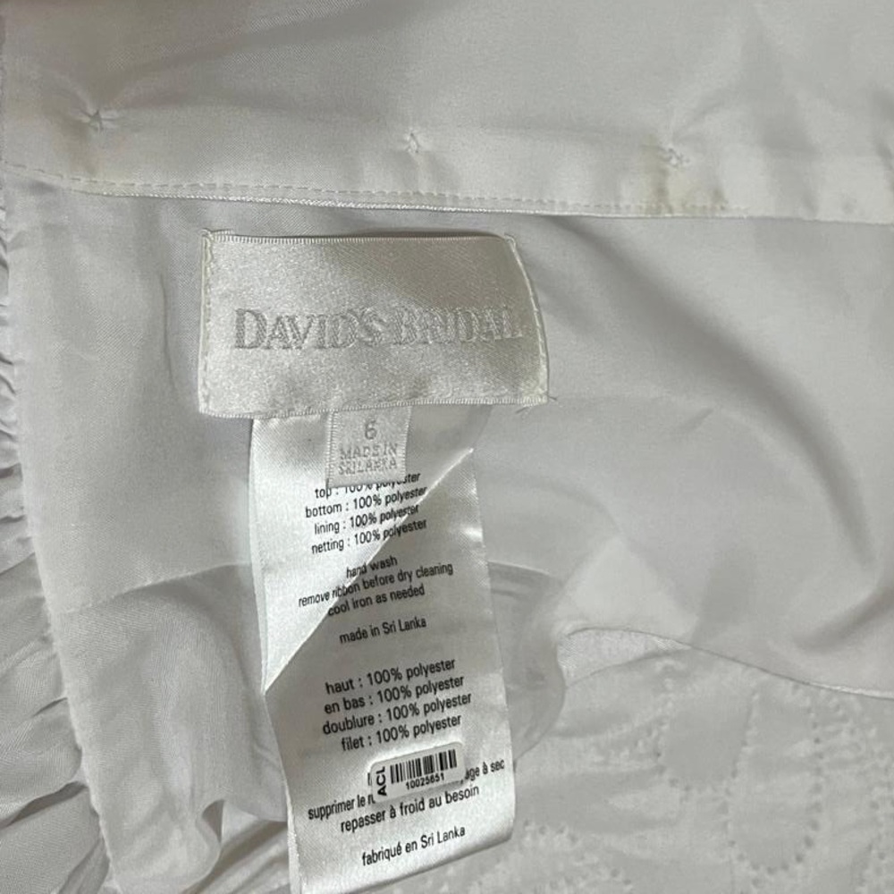 David's Bridal White Gown For Girl - Picture 15 of 16